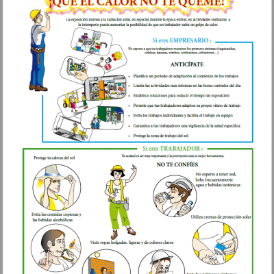 Poster: ¡Que el calor no te queme!
