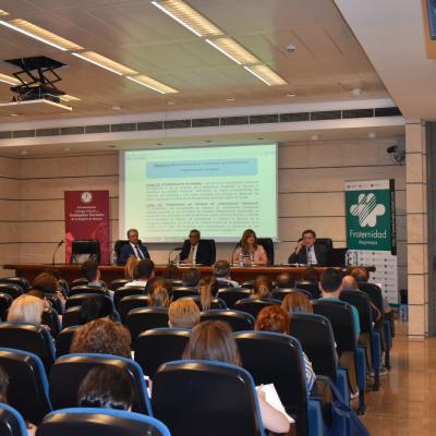 Vista general del salon de actos de CROEM jornada de Fraternidad-Muprespa de Murcia