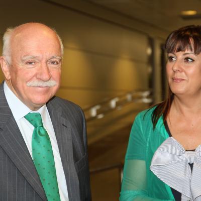 Carlos Aranda y Natalia Fernández Laviada, gerente y subdirectora de Fraternidad-Muprespa