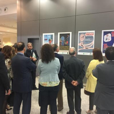 Visitando la exposición