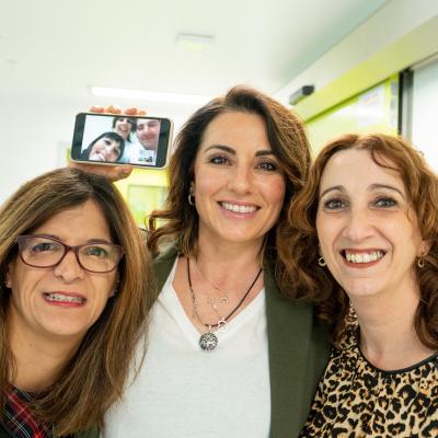 Trabajadores de Fraternidad-Muprespa el día de puertas abiertas