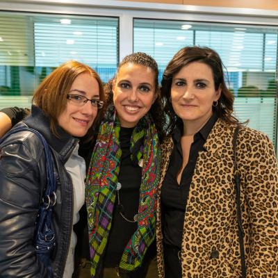 Trabajadores de Fraternidad-Muprespa visitando por primera vez en nuevo hospital