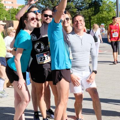 Participantes, antes del comienzo de la carrera