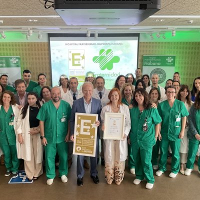 Grupo de sanitarios del Hospital
