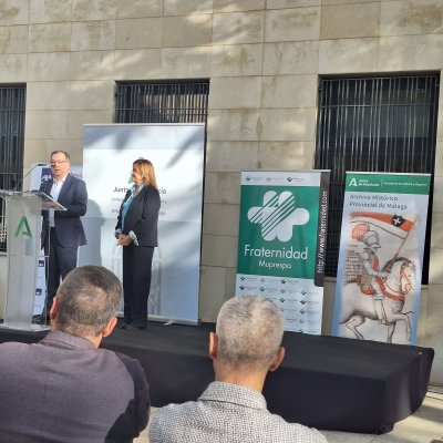 Sonia Medrano, durante su intervención en el acto de inauguración