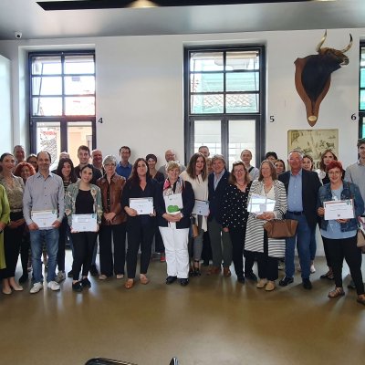 Foto grupo acto de entrega distintivo Cero Accidentes