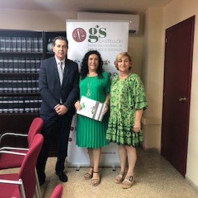 Imagen de la firma del acuerdo entre Fraternidad-Muprespa y el Colegio de Graduados Sociales de Castellón