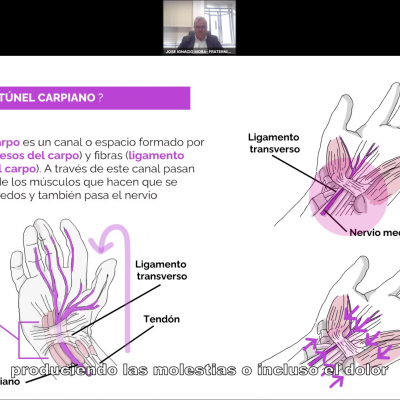 El dr. Mora habla en el IRSST de la prevención del Síndrome del túnel carpiano de origen laboral
