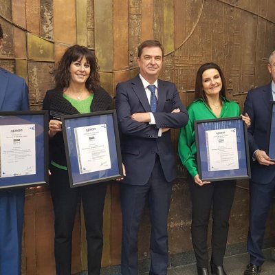 Enrique Megía, Natalia Fdez. Laviada, Gonzalo Piédrola, Elena Iglesias eta Pedro Serrera