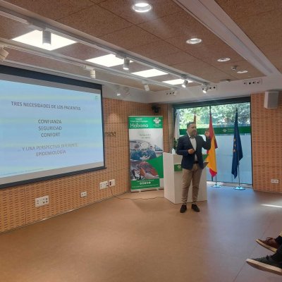 Esteban Mate, durante su intervención