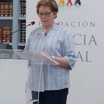 Eva Torrecilla, presidenta de la Fundación Justicia Social, durante su intervención