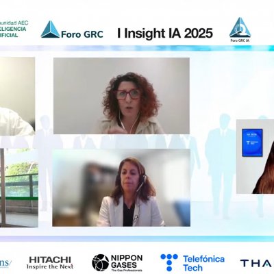 Foto de los ponentes durante el webinar