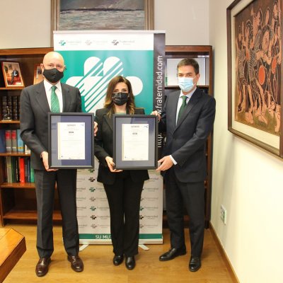 Aenor renueva tres certificados de Fraternidad-Muprespa