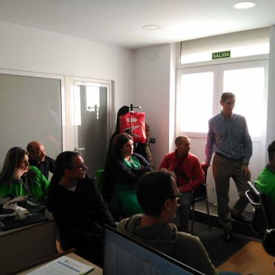 Ricardo Alonso, técnico de prevención de Fraternidad-Muprespa imparte taller de Seguridade Viaria