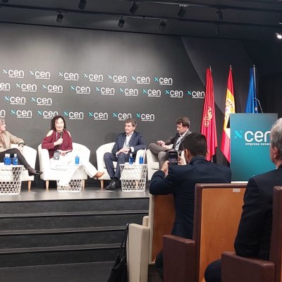 José Ignacio Díaz Lucas, en el escenario durante la jornada