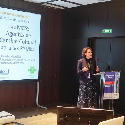 Mar Morales, durant la seva presentació