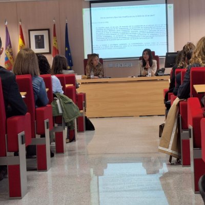 Momento de la intervención de Marta Carretero