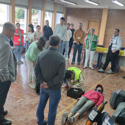 Momento durate la realización de la prueba