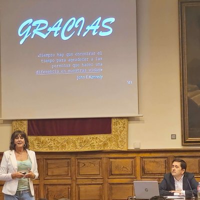 Natala Fdez. Laviada, durante su intervención