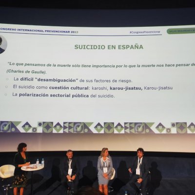 Participantes en la mesa "La importancia de las alianzas en la Prevención"