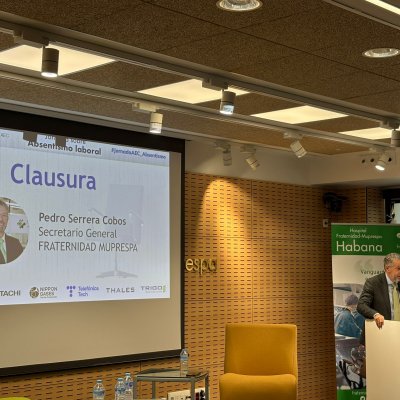 Pedro Serrera durante la clausura de la jornada