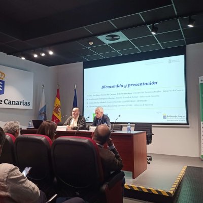 Elilerto Galván y Carlos Macho durante la apertura de la jornada