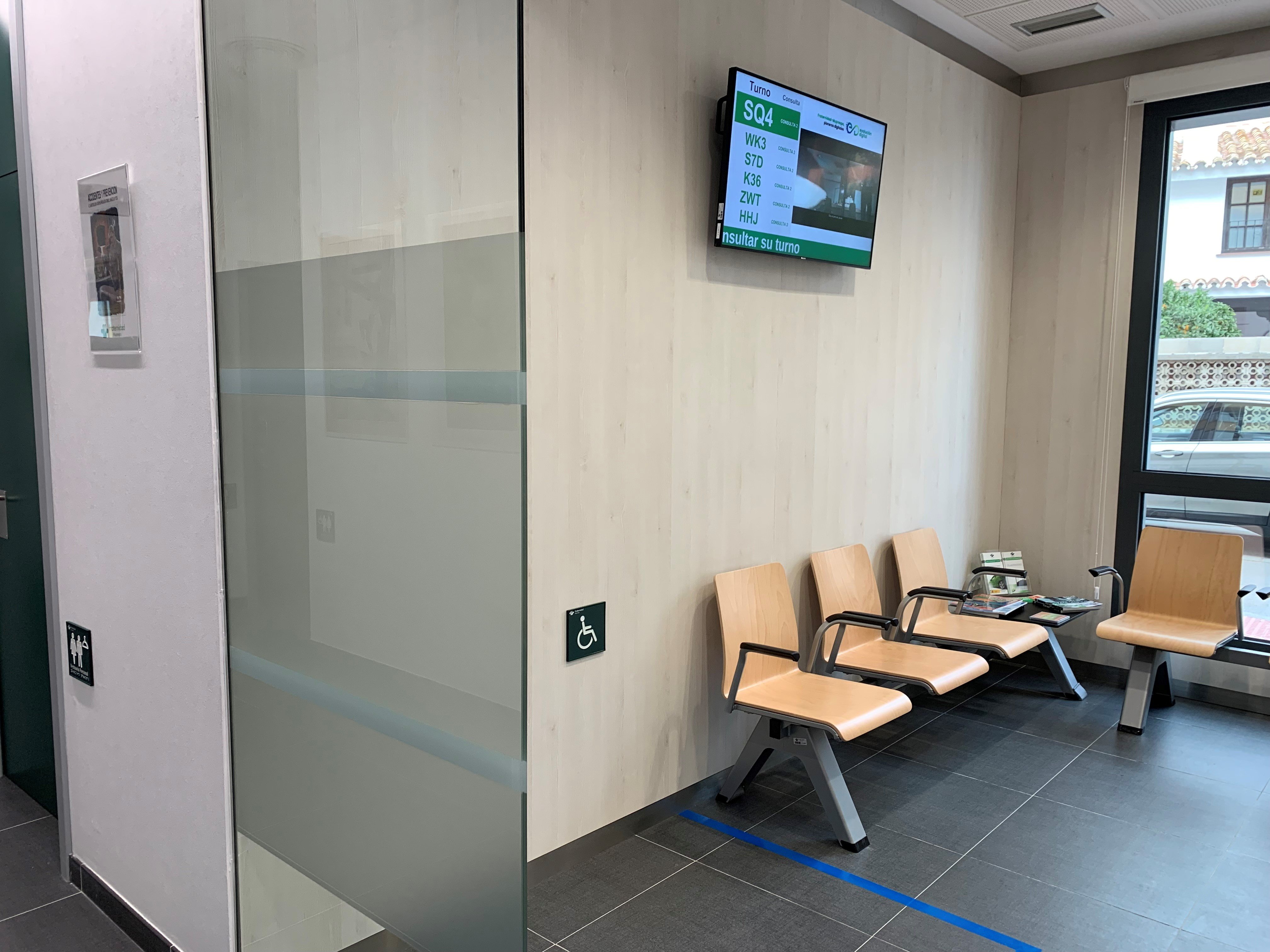 Sala de espera FRATERNIDAD-MUPRESPA. Fuengirola