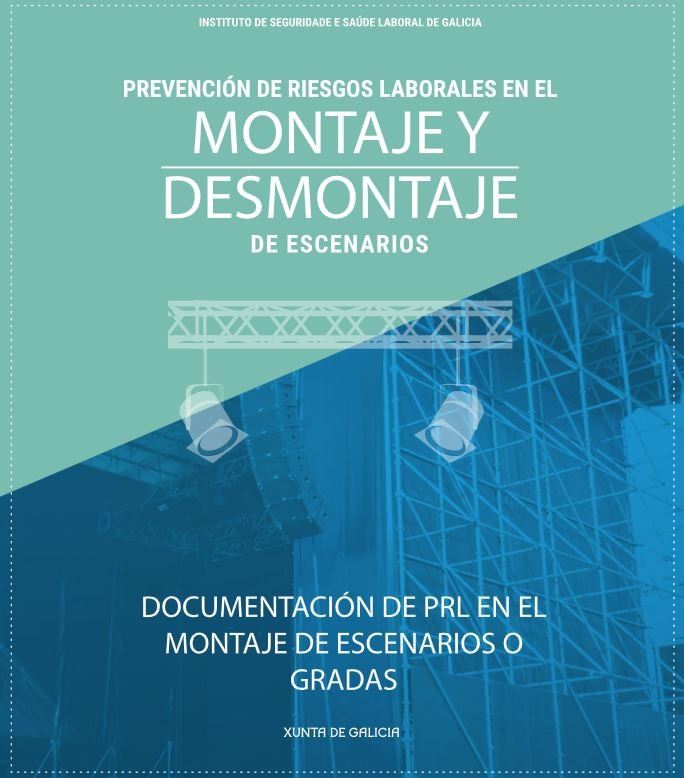 Triptico PRL en el montaje y desmontaje de escenarios