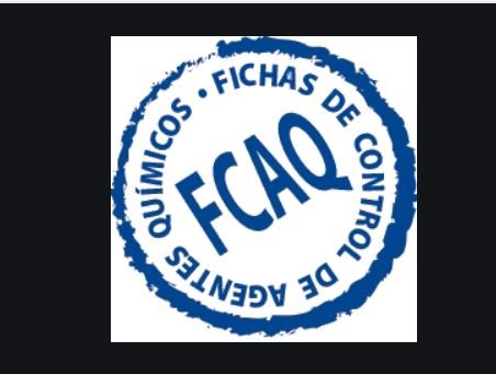 Logo Fichas de Control de Agentes Químicos (FCAQ)" 