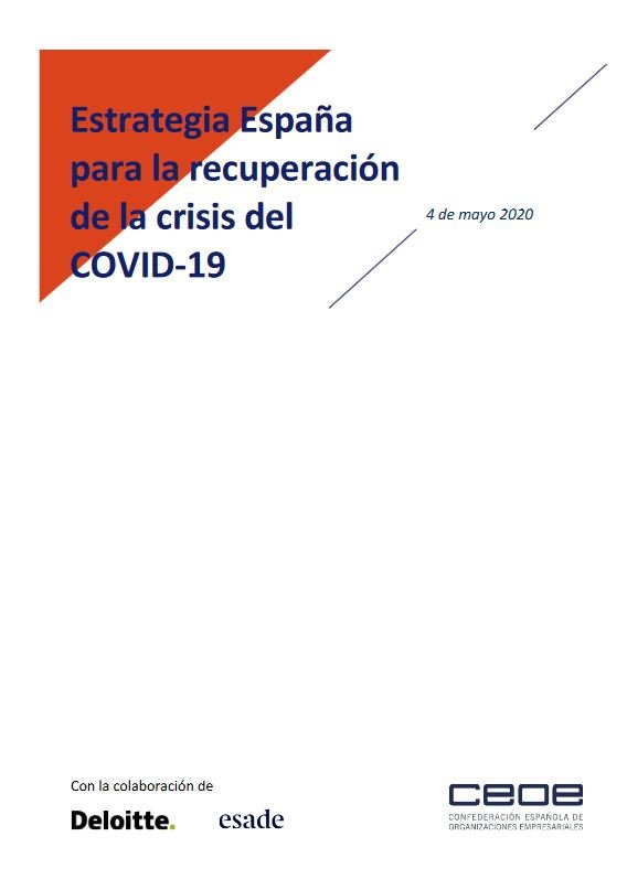 Estrategia España para la recuperación de la crisis del COVID-19