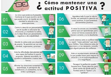 infografía ¿Cómo mantener una actitud positiva?