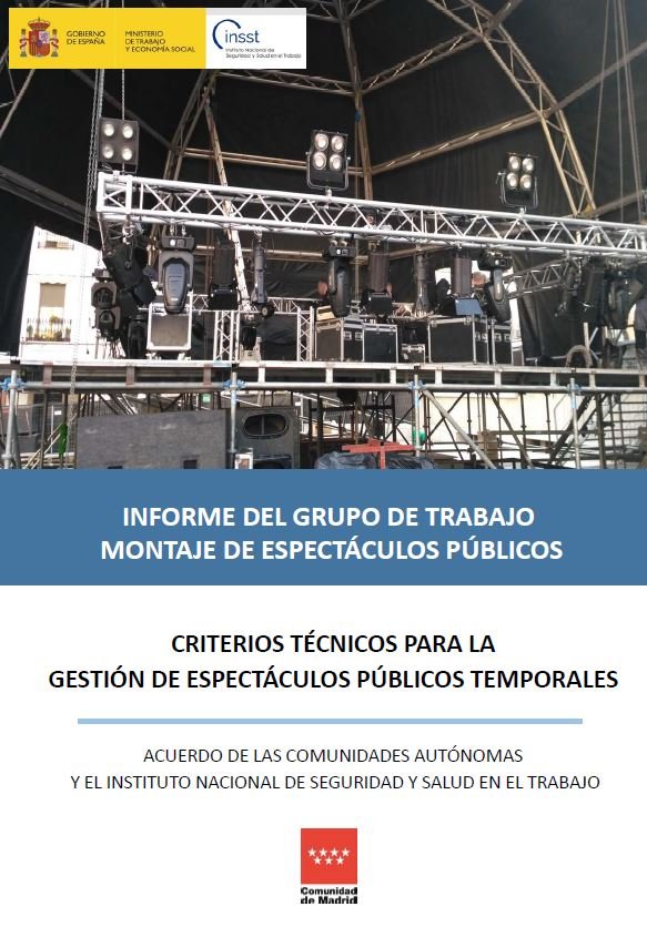 Informe sobre criterios técnicos para la gestión de espectáculos públicos temporales