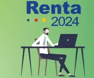 Persona trabajadora descargándose el certificado IRPF 2024 desde la Oficina Digital de Fraternidad-Muprespa