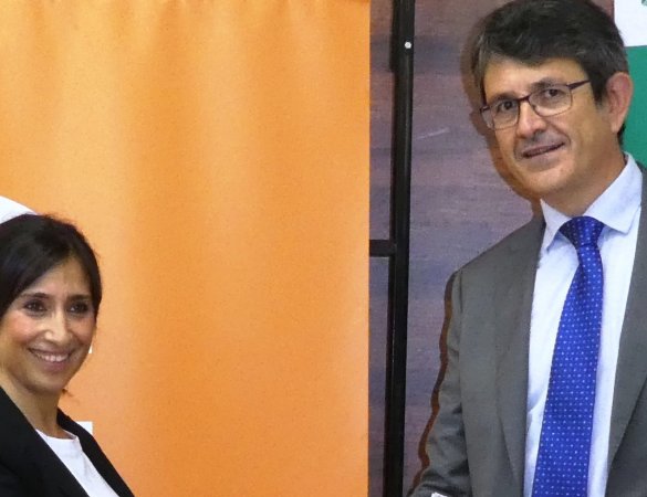 Firmamos un convenio de colaboración con el Grupo de Comerciantes de Santa Eulalia L´Hospitalet