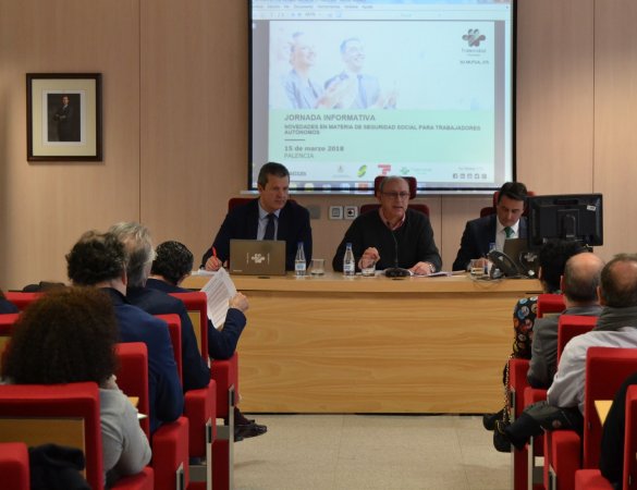 Jornada en Palencia, Fraternidad-Muprespa, Inss, Tgss y el Colegio Oficial de Graduados Sociales