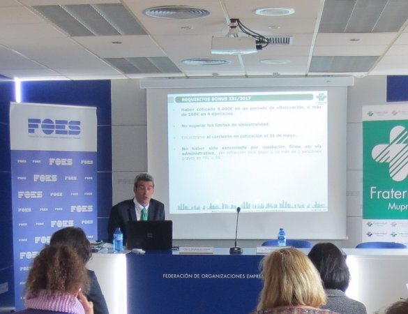 Jornada en Fraternidad-Muprespa de Soria con FOES