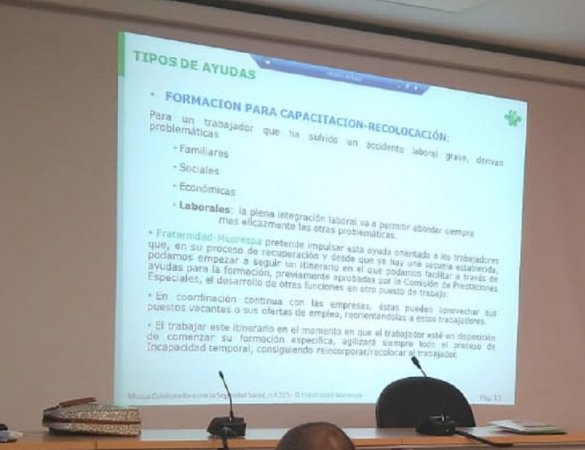 Jornadas sobre prestaciones especiales organizadas por Fraternidad-Muprespa