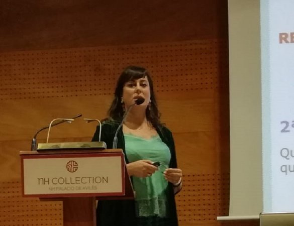 Natalia Fdez. Laviada, durante su intervención en el Congreso