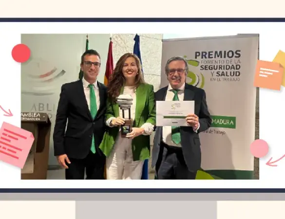 Fraternidad-Muprespa, premiada por la Junta de Extremadura por fomentar la seguridad y salud laboral