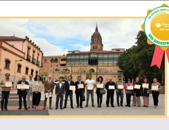 14 empresas salmantinas reciben de Fraternidad-Muprespa el Distintivo Cero Accidentes por su nula siniestralidad en cinco o diez años