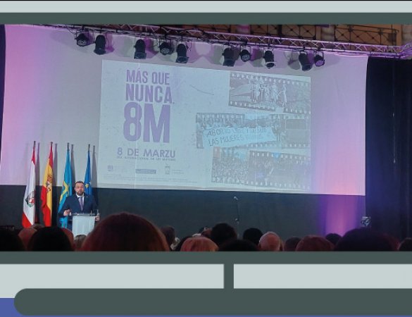 Fraternidad-Muprespa, en el acto institucional organizado por el Principado de Asturias con motivo del 8M