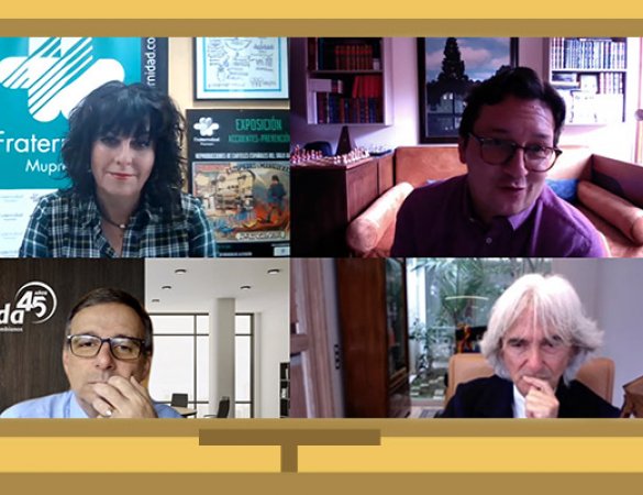 Fraternidad-Muprespa mini-ETEetan ORPari buruzko hitzaldi batean parte hartzen du