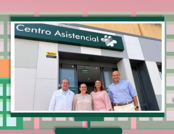 Ana Mula, Fuengirolako alkatea, Mutua zentro berria bisitatzen du