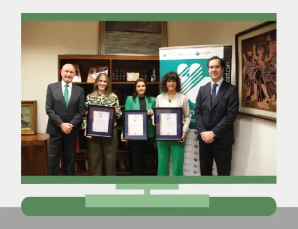 Fraternidad-Muprespa recibe por parte de AENOR  los certificados de gestión de la calidad, gestión ambiental y tratamiento de quejas