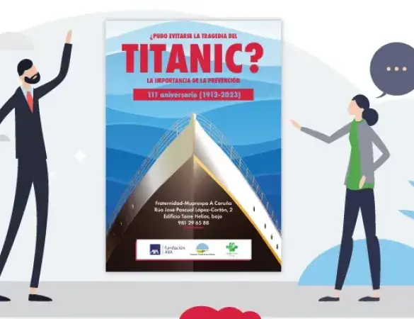 banner exposición “¿Pudo evitarse la tragedia del Titanic?”