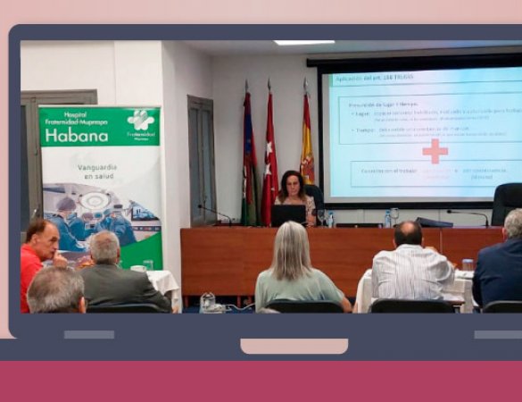 Fraternidad-Muprespa Madrilgo CGSko telelanari eta lan istripuei buruzko jardunaldian parte hartzen du