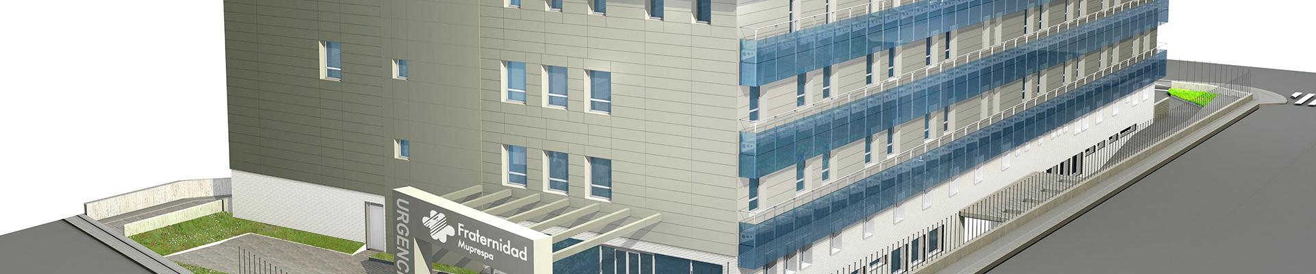 Infografía del Hospital Central de Madrid de Fraternidad-Muprespa