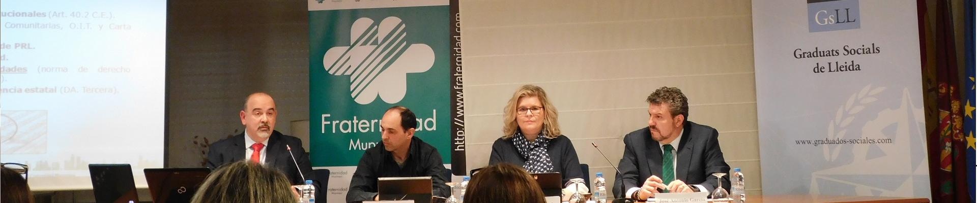Jornada en Lleida Fraternidad-Muprespa y el colegio oficial de graduados sociales