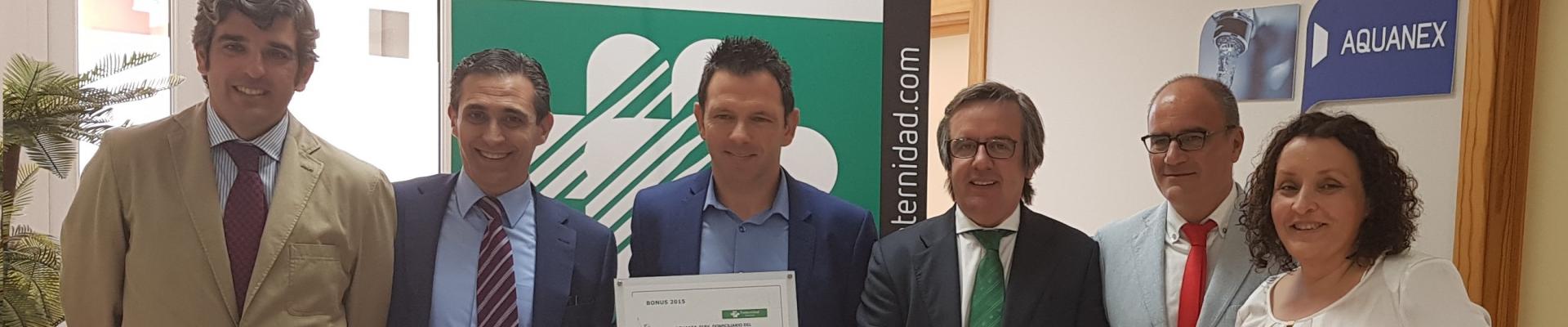Entrega del Bonus 2015 a la empresa Aquanex_Badajoz