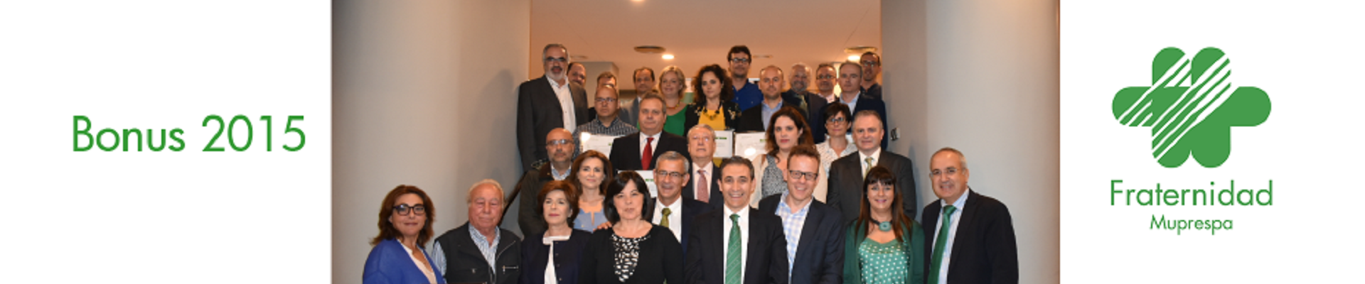 Foto de grupo entrega diplomas Bonus 2015_Fraternidad-Muprespa Murcia